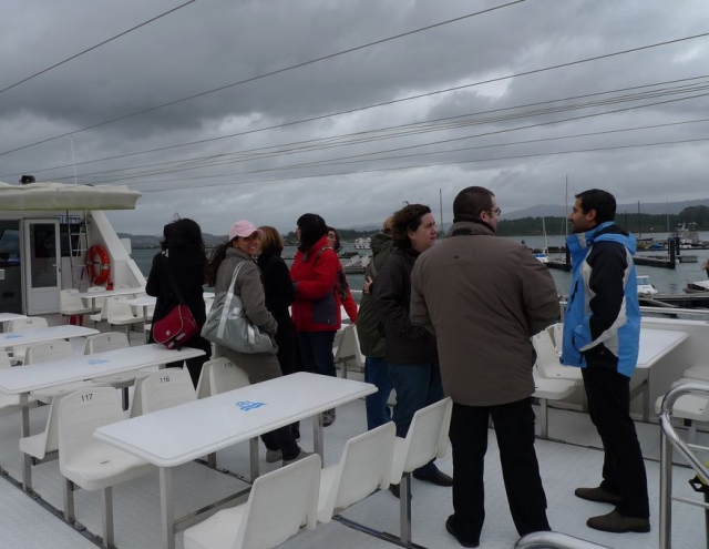 Saliendo del barco